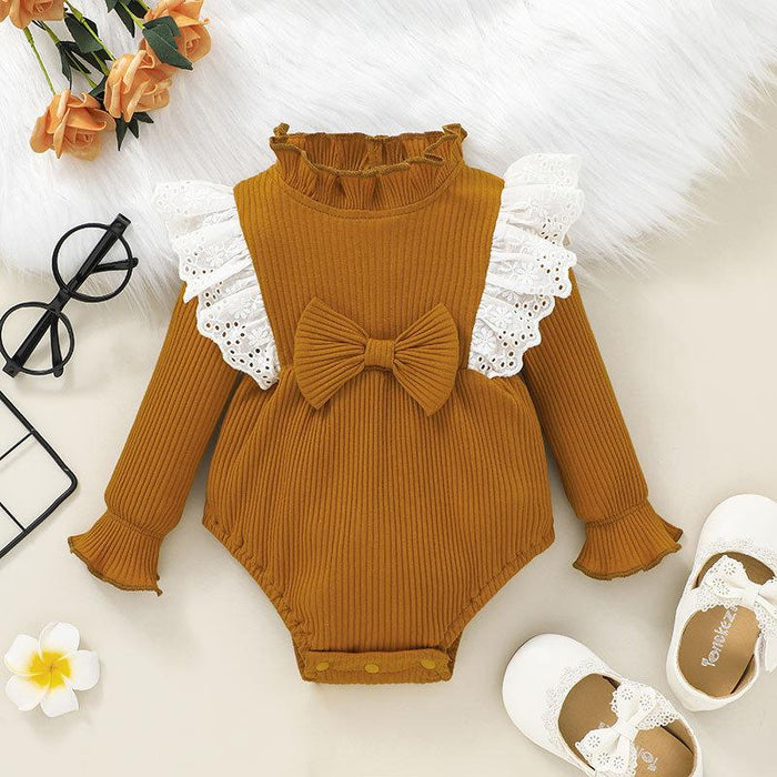 Cute Girls Bow Jumpsuit Kid's Romper