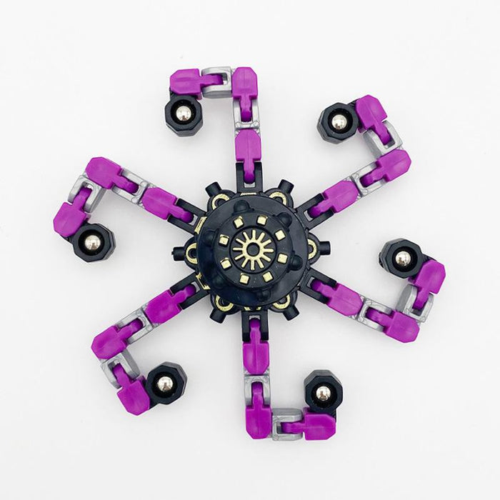 Deformable fingertip sensory mechanical fidget spinner