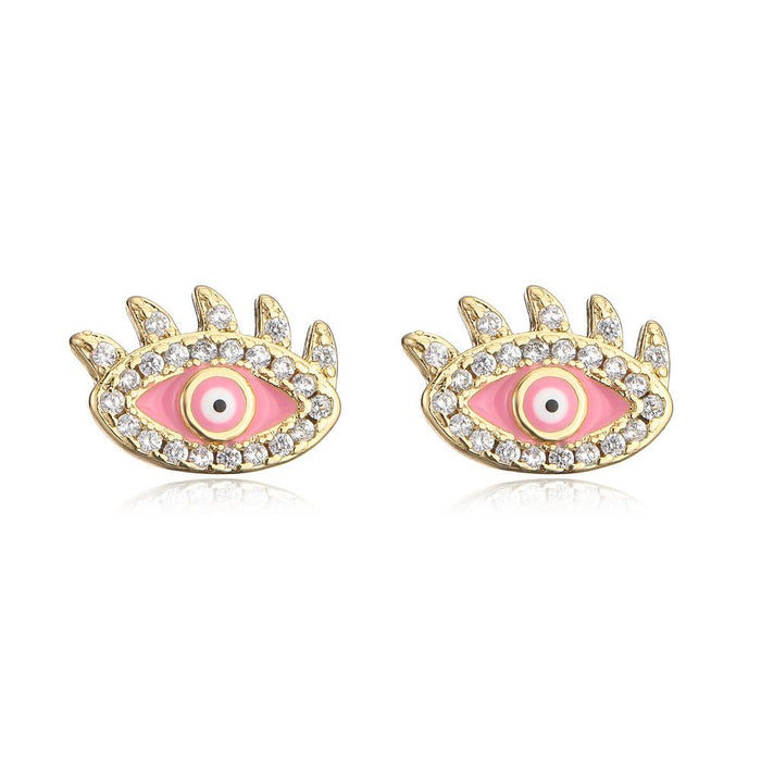 Creative Personality Oil Drop Magic Eye Female Earrings