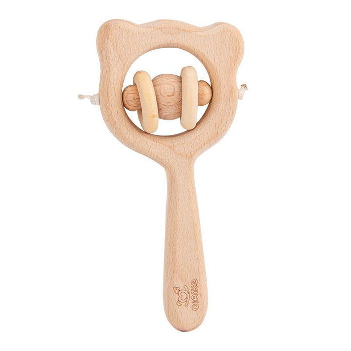 Baby Soothing Wooden Rattle Wooden Toys