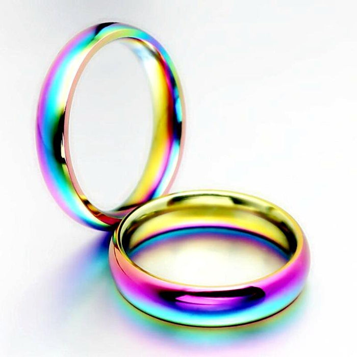 Titanium Steel Couple Ring