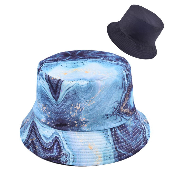 Multi-style Printed Fisherman Hat Outdoor Sun Hat Double-sided