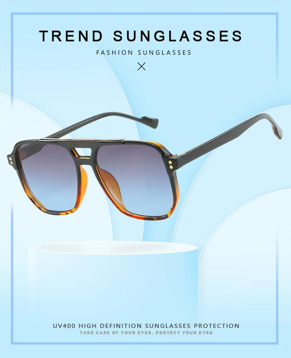 Frame double beam meter nail Sunglasses