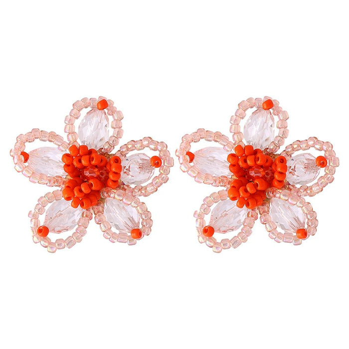 New Rose Flower Female Earrings Accessories