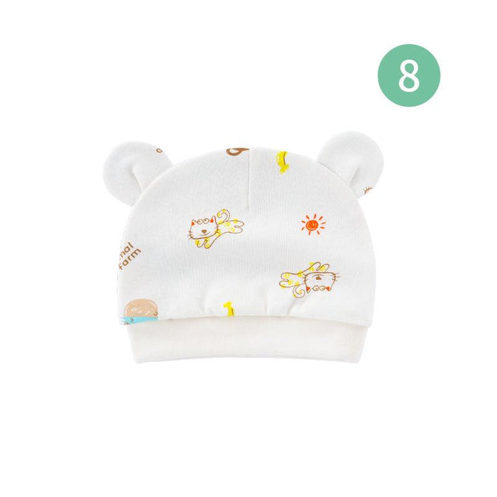 Binaural Printed Hat For Newborn Baby