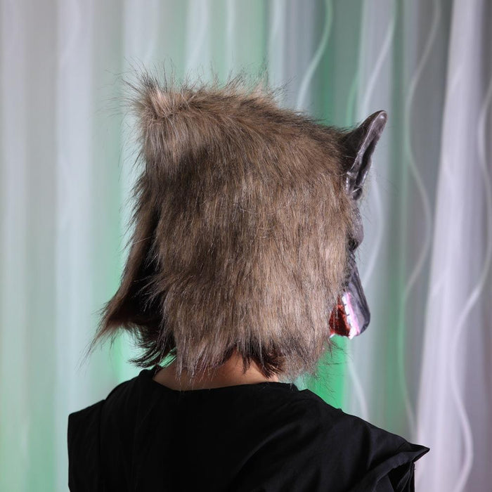 Halloween Masquerade Mask Wolf Head Headgear Costume Props