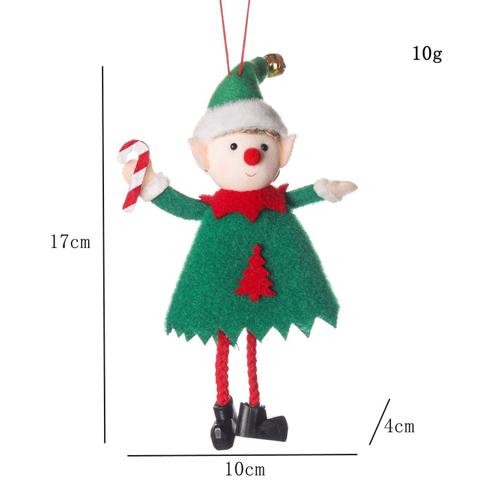 Christmas Pendant Cute Elf Doll Christmas Tree Decoration