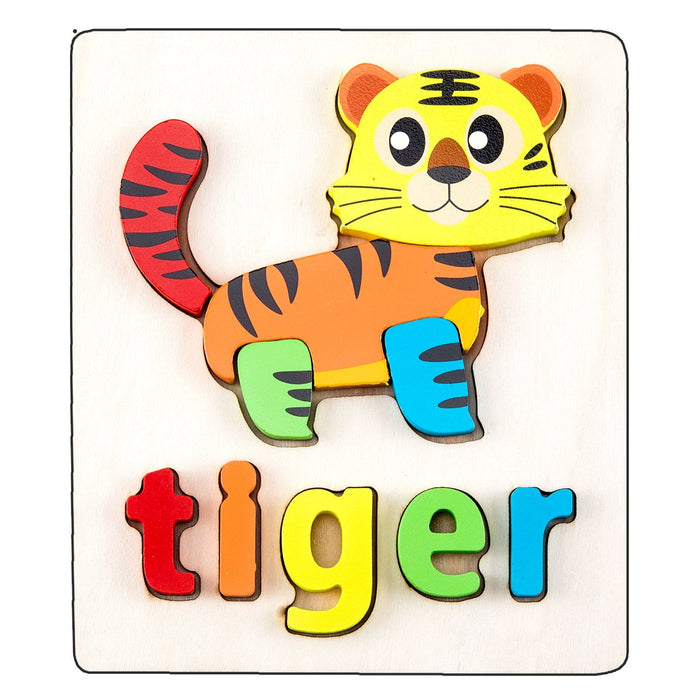 Children's Three-dimensional Cartoon Puzzle Wooden Toys