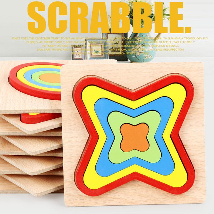 Children's Three-dimensional Puzzle Wooden Toy