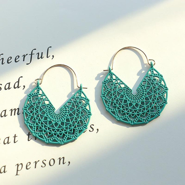 Fashion Spring Geometric Personality Simple Candy Color Earrings