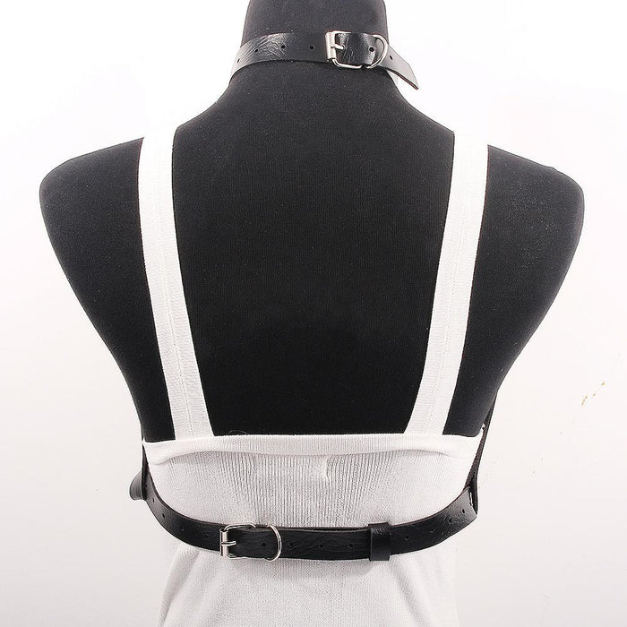 Women Collar Sexy PU Underwear Strap Body Chain