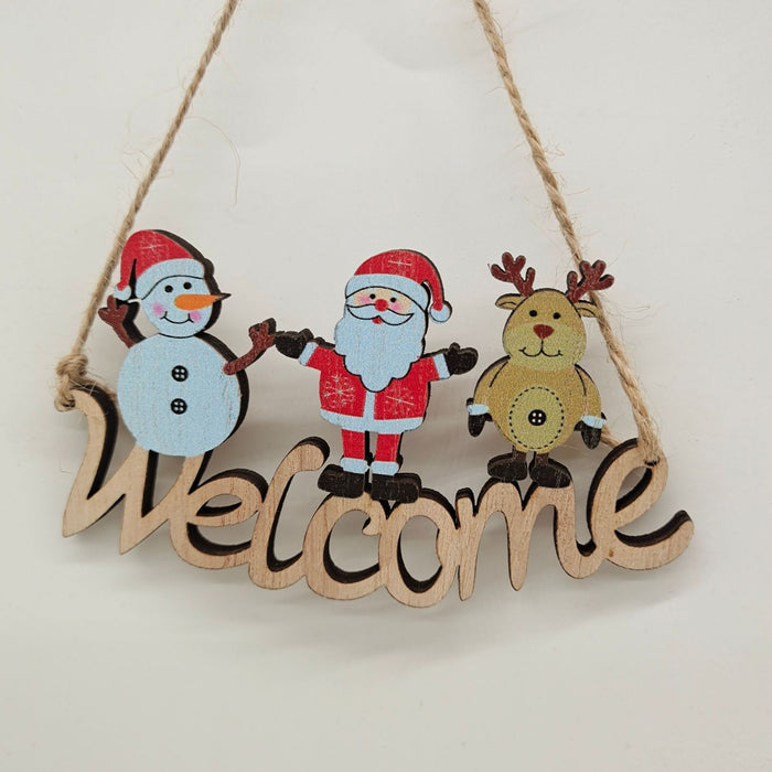 Wooden Creative Christmas Pendant Decorations For Home