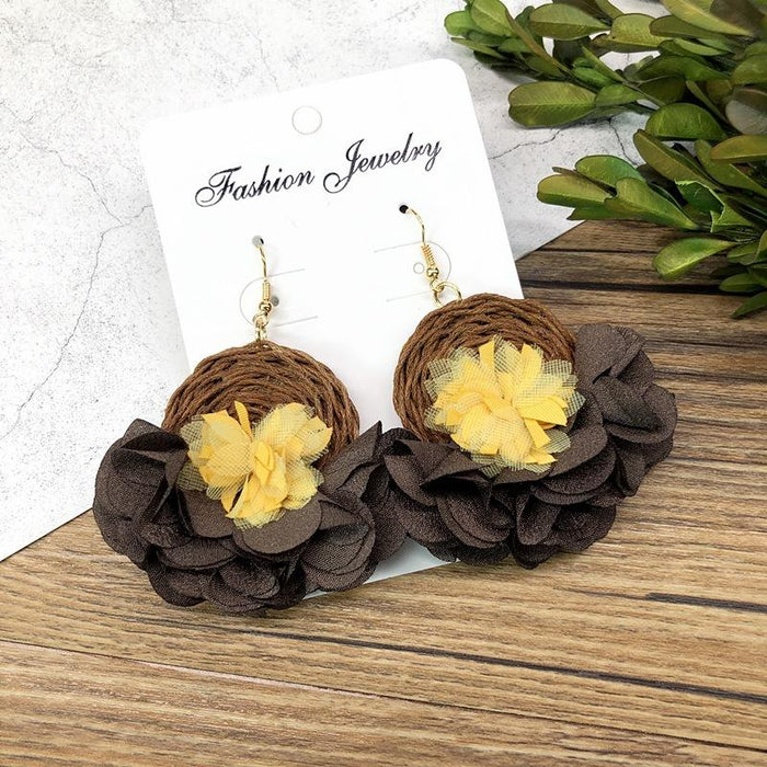 Multi Style Handmade Flower Earrings