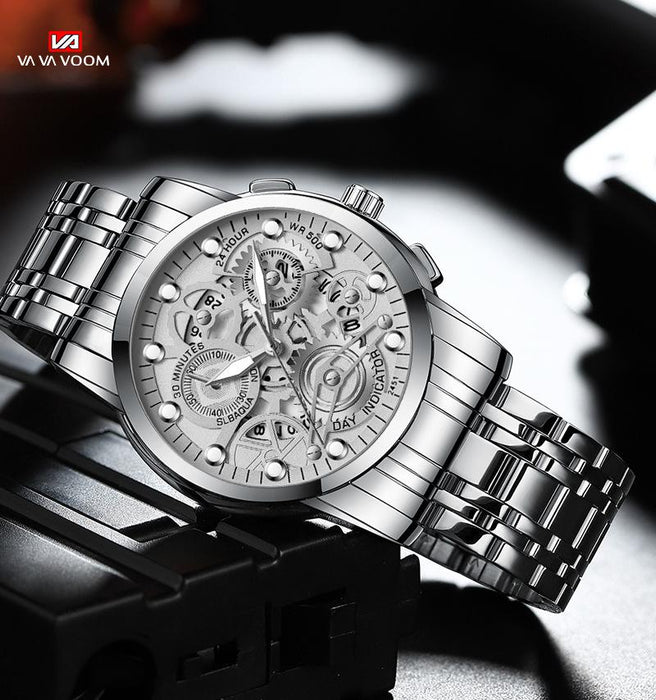 Men's Hollow Out Business Watch Trend Quartz Luminous VAVA2451