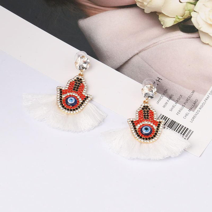 New fan tassel female Earrings accessories