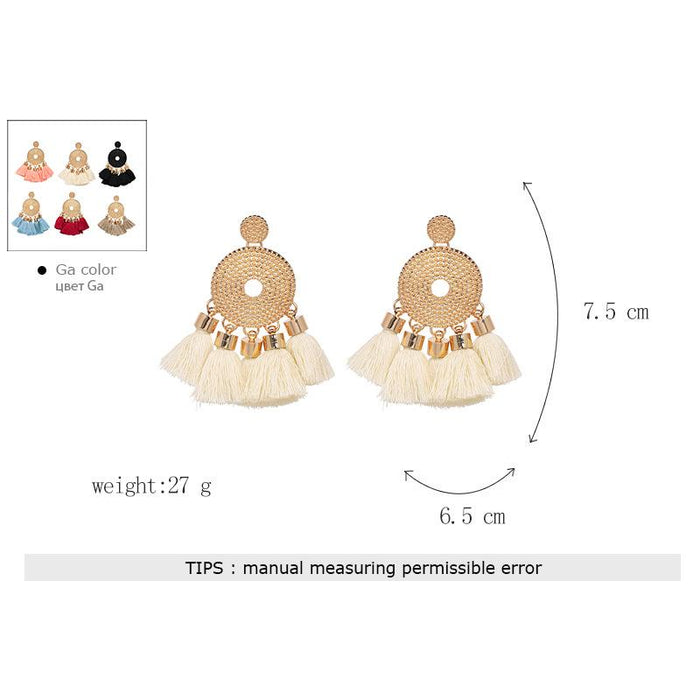 New Female Jewelry Tassel Earrings Personality Earrings