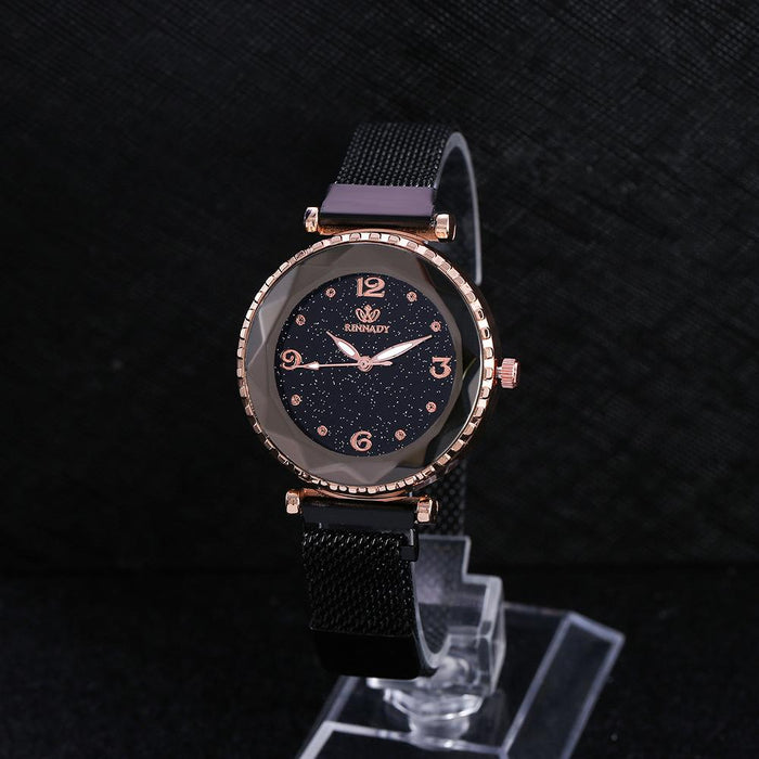 Fashion Simple Starry Sky Milan with Female Student Quartz Watch Llz22217