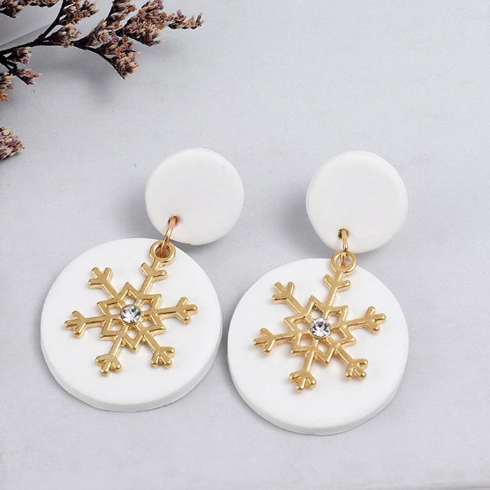 Advanced Cloud Snowflake Love Simple Earrings Earrings