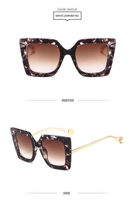 Box gradient pearl Sunglasses