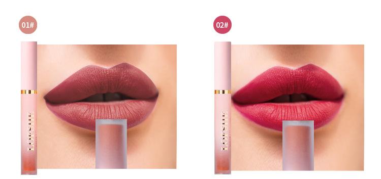 6-colour non stick cup matte lip enamel lipstick