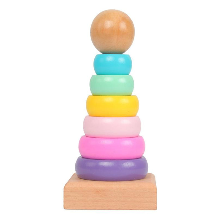 Children's Intelligence Rainbow Tower Wooden Toys