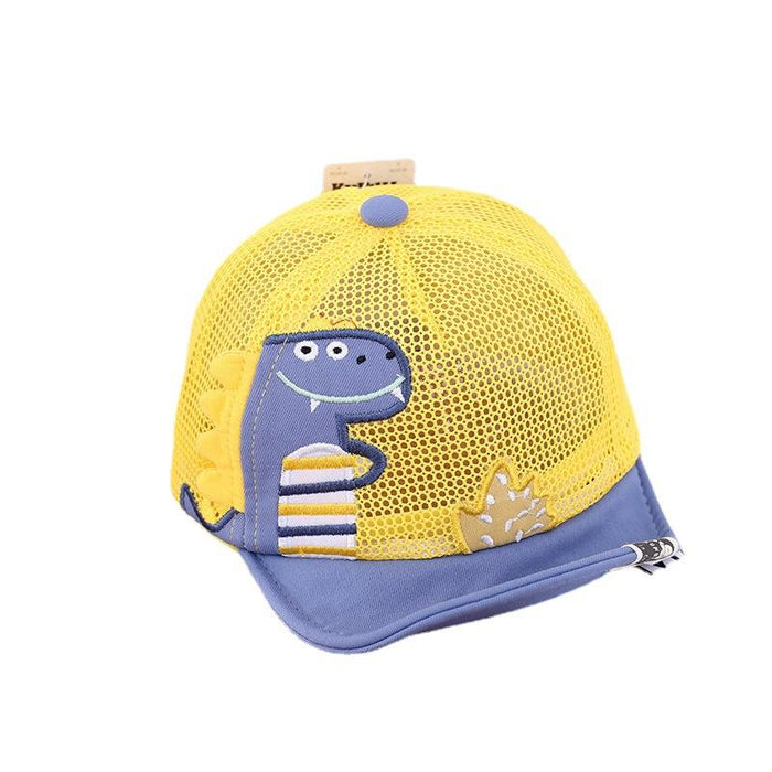 Children's Summer Outdoor Cute Dinosaur Print Mesh Cap