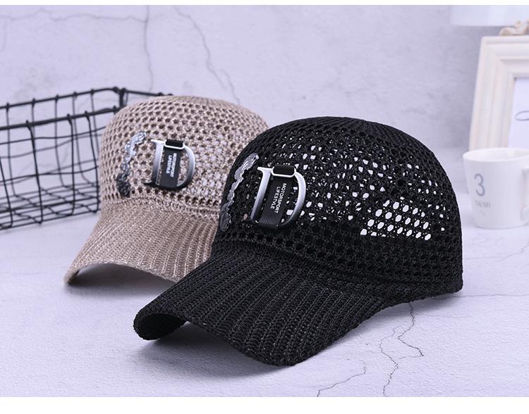 Summer Fashion Hollow Letter D Sun Protection Knight Cap