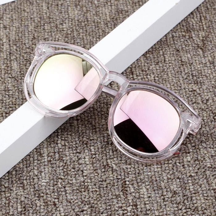 Children's Sunglasses round frame hollowed out colourful