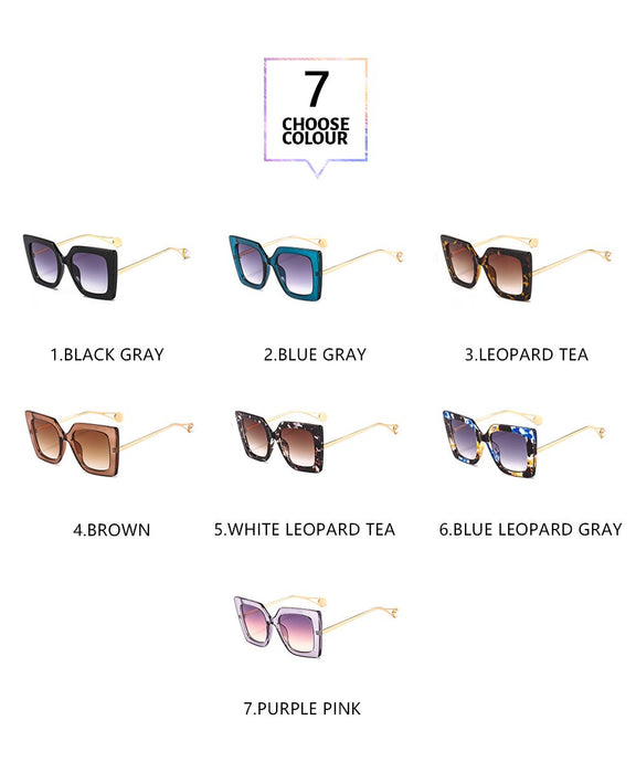 Box gradient pearl Sunglasses