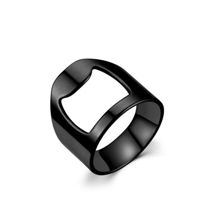 Corkscrew titanium ring