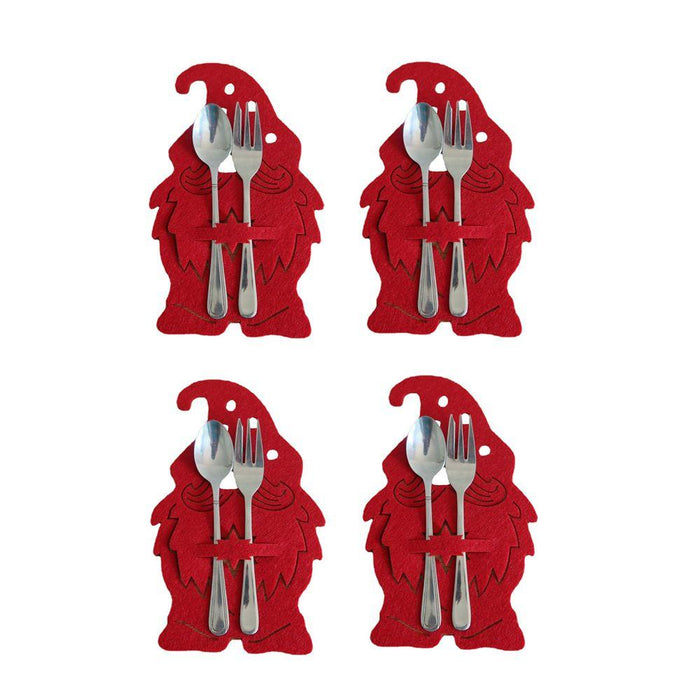 4PCS 44 Styles Christmas Knife and Fork Holder