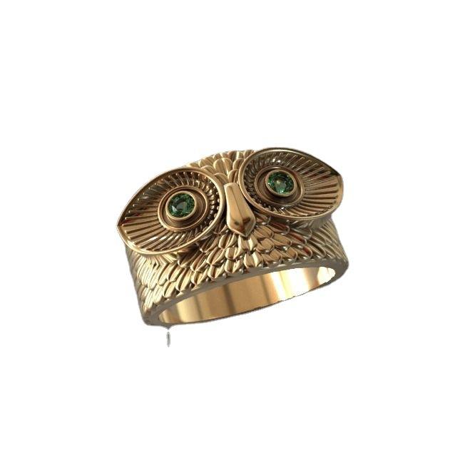 New Creative Owl Ring Popular Vintage Hand Jewelry