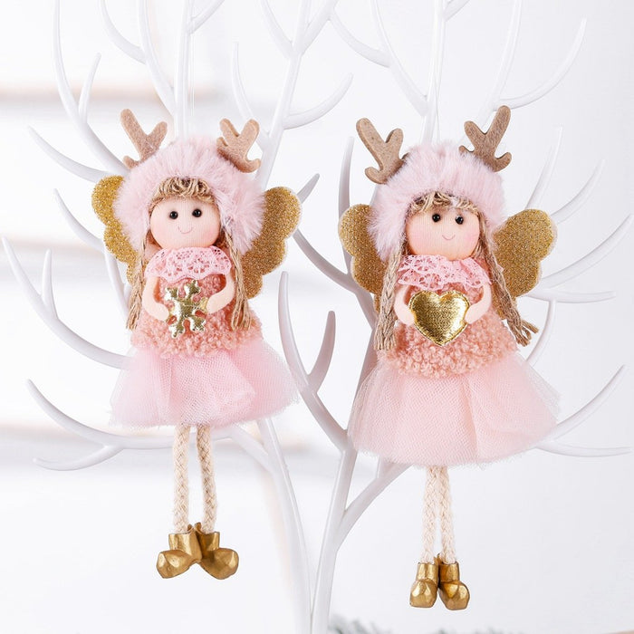 Christmas Decorations Angel Girl Ornaments Children Doll Gift