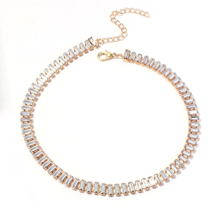 Female Jewelry Personalized Retro Alloy Rhinestone Necklace Accessories