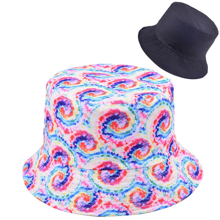 Multi-style Printed Fisherman Hat Outdoor Sun Hat Double-sided