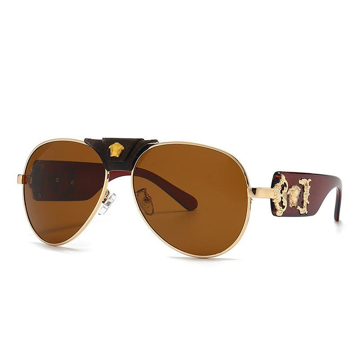 Retro men's and women's Metal Sunglasses