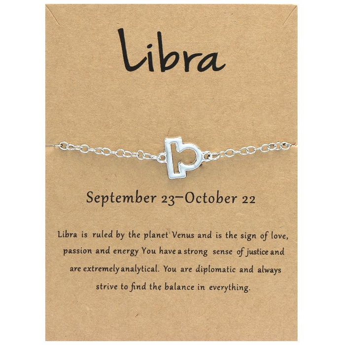 Twelve Constellations Bracelet Constellation Card Bracelet