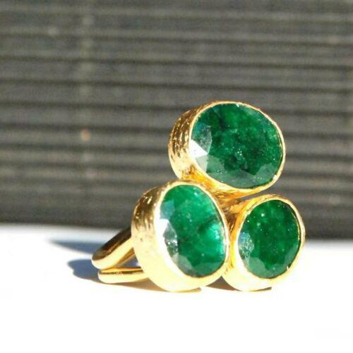 Classic Retro Exaggerated Imitation Emerald Ring