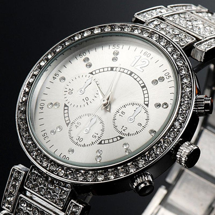 Luxury Watches Quartz Retro Women's Casual Clock Rhinestone Watch