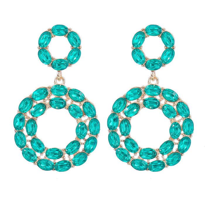 Fashion Exaggerated Round Earrings Women's Accessories