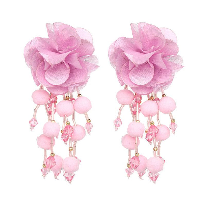 New Rose Fashion Tassel Women's Earrings Earrings