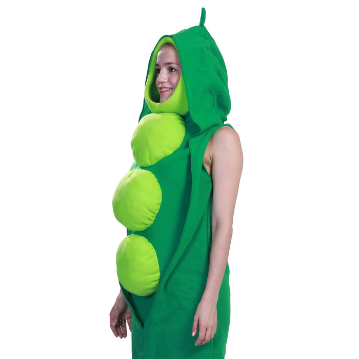 Food Peas Play Costume Halloween Party Cosplay Jumpsuit