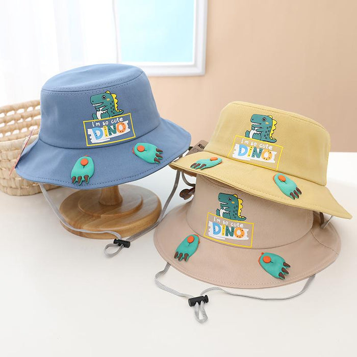 Summer Children's Dinosaur Foot Sunshade Mesh Hat