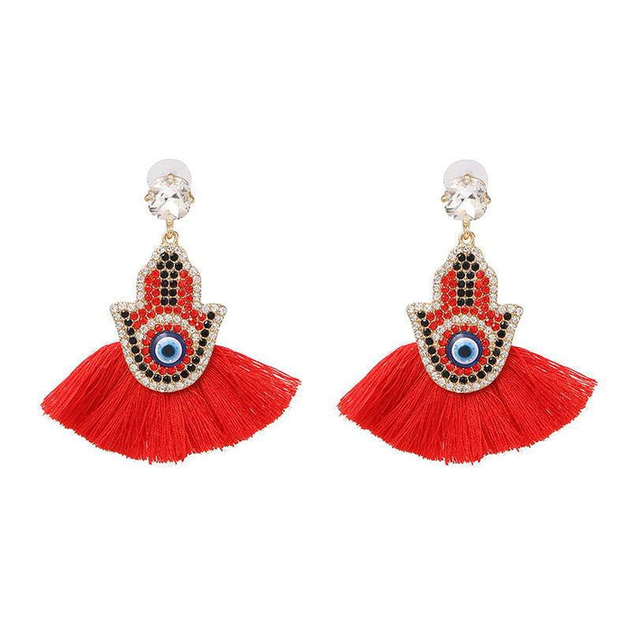 New fan tassel female Earrings accessories