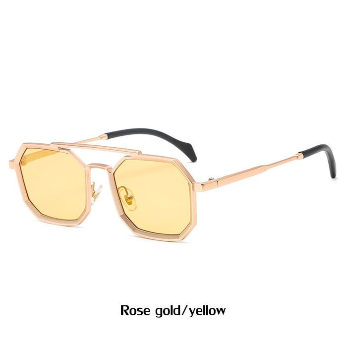 Polygonal Large Frame Sunglasses