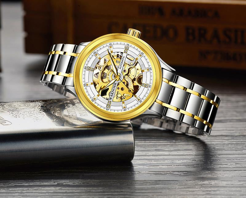 Automatic Mechanical Watches Business Men's Luxury Wristwatch Metal