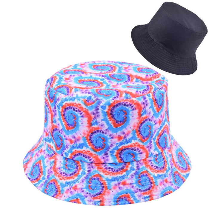 Multi-style Printed Fisherman Hat Outdoor Sun Hat Double-sided