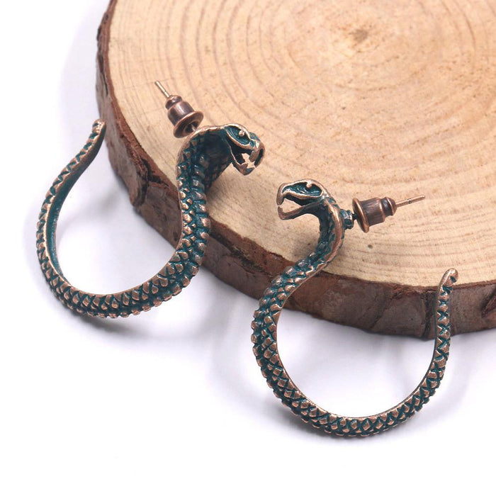 2022 Exaggerated Personality Punk Snake Earrings Jewelry