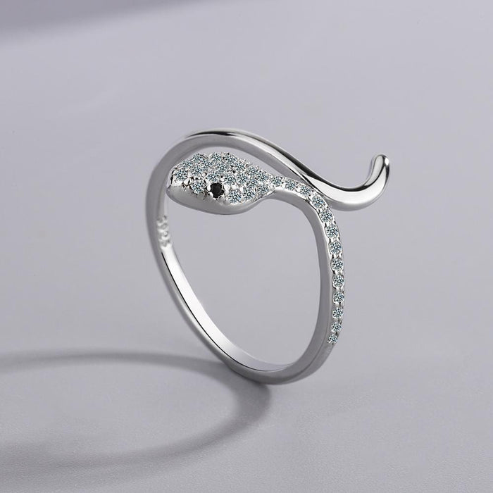 New Snake Shaped Personalized Open Animal Ring