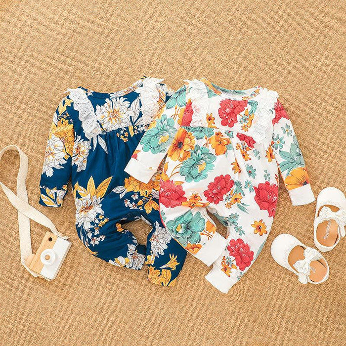 Newborn Baby Floral Jumpsuit